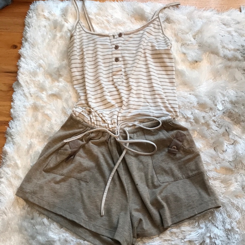Striped romper